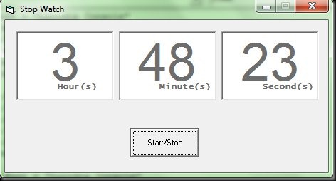 Creating a Stop Watch | Visual Basic 6.0